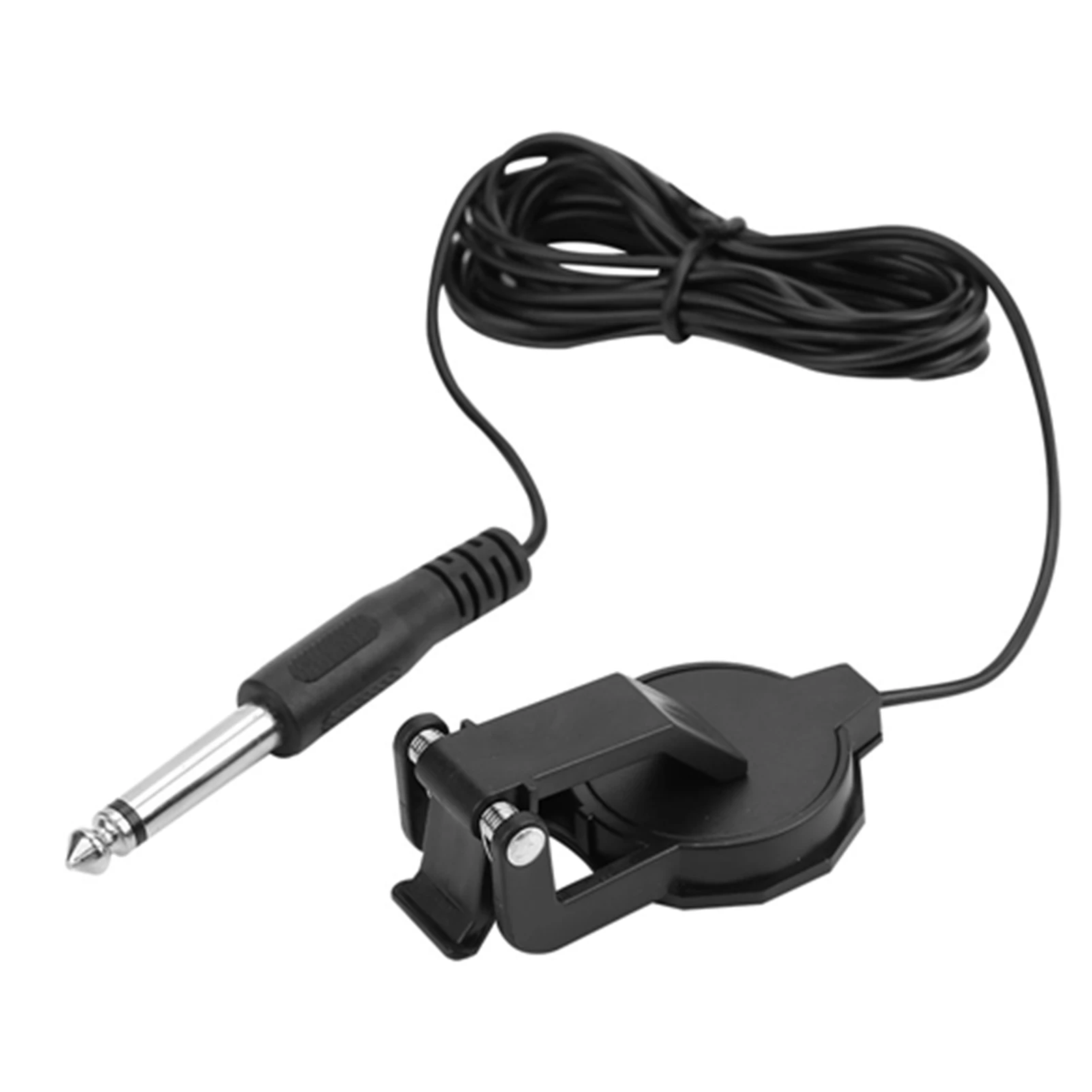 3m 6.35mm Audio Jack Clip on Microphone Piezo Violin Acoustic Guitar Pickup