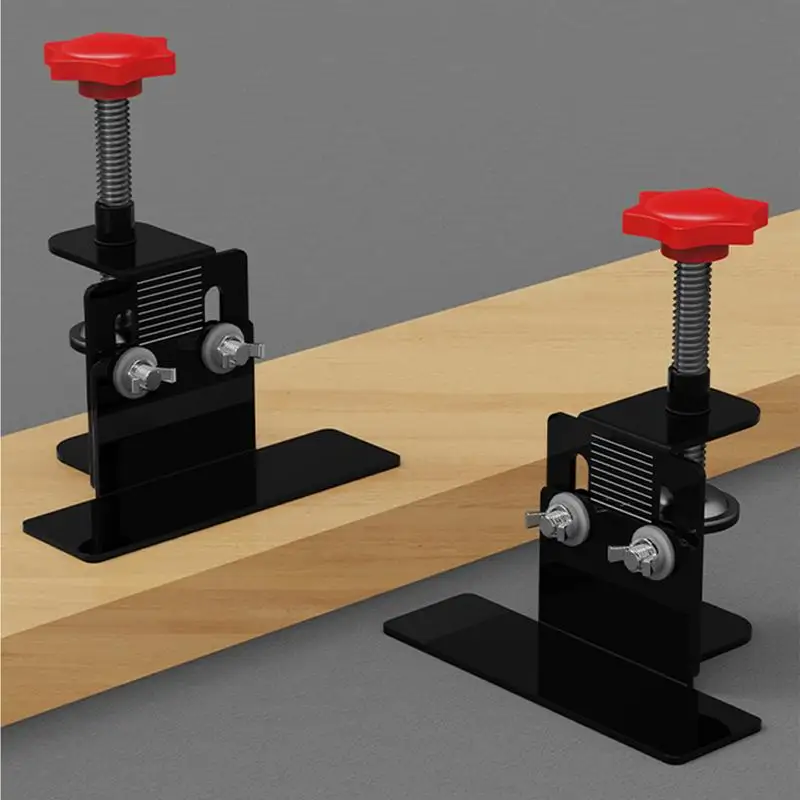 Cabinet Door Positioning Tool Adjustable Aluminum Alloy Positioning Tool Hardware Jig Stable & Precise Mount Locator Accessory