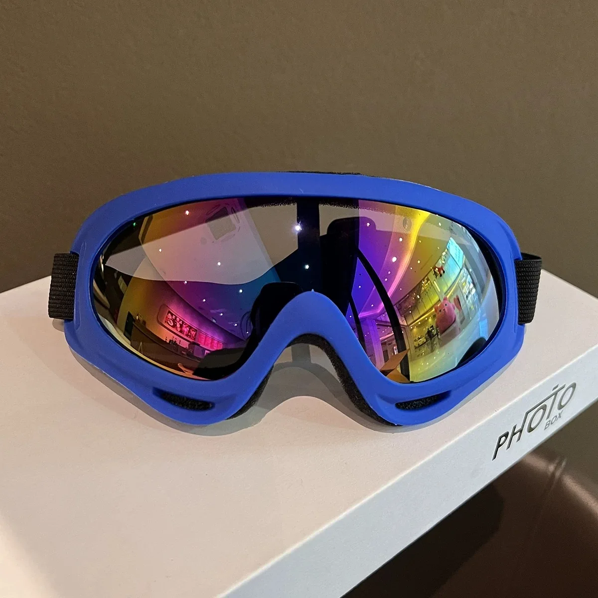 Girls' ski glasses Anti-fog children's ski Goggles Windproof sandproof ski glasses pink