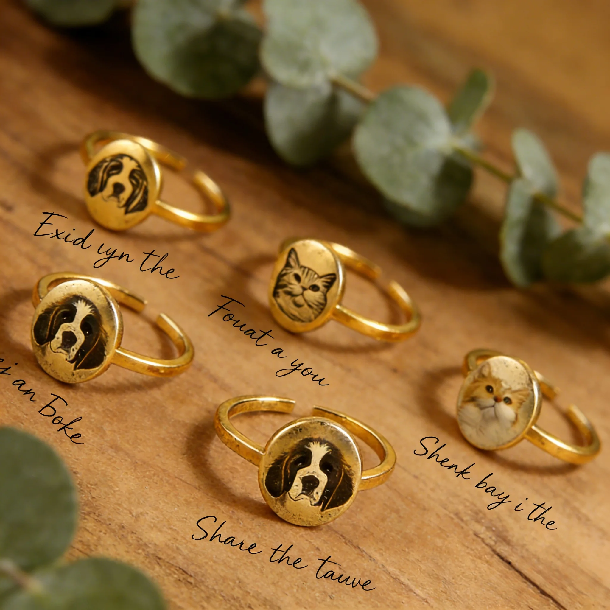 

Personalized Picture Custom Ring For Women Man Cute creativity Stainless Steel Rings Customization Keychain Gifts