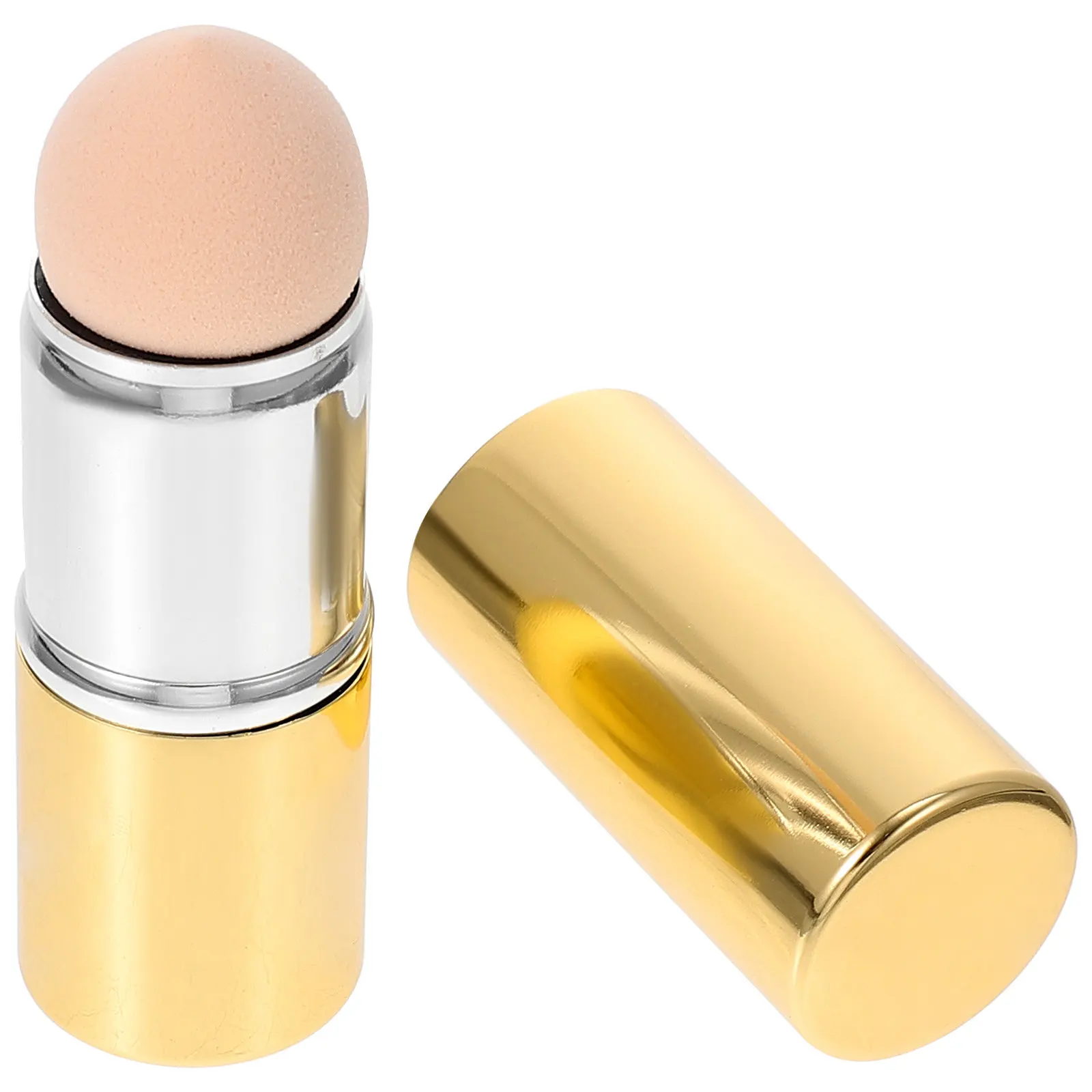 Rouleau facial double usage en pierre volcanique absorbant l'excès de sébum, compact et portable, pour le contrôle du sébum et le massage du visage, idéal pour le maquillage.