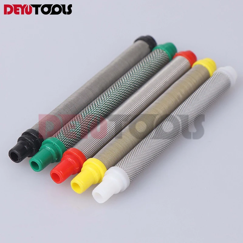 5pcs 30-200 Mesh Airless Paint Parts Filter Paint Spraygun Filter Reduces Nozzle Clogging Spraying Machine Accessories