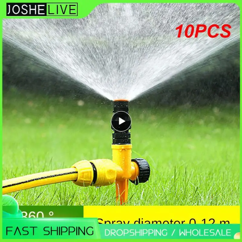 

10PCS Adjustable 360 Degree sprinkler Automatic Lawn Irrigation Head Plant Watering System In-ground Sprinkler Irrigation Device