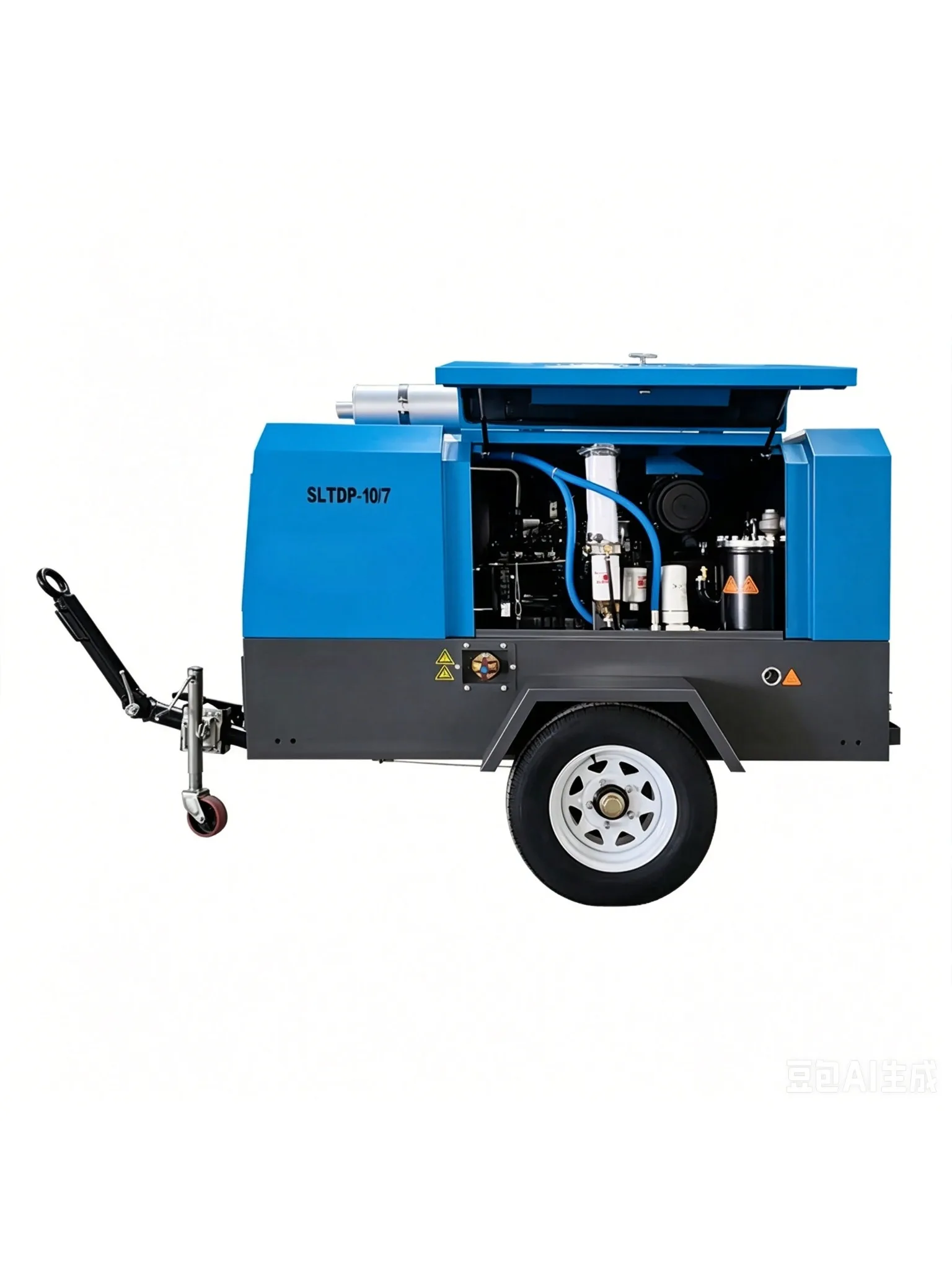 12bar 15bar 18bar 22bar High Pressure Diesel Engine Driven Air Compressor 550-850cfm Portable Screw Type for Mining Drilling