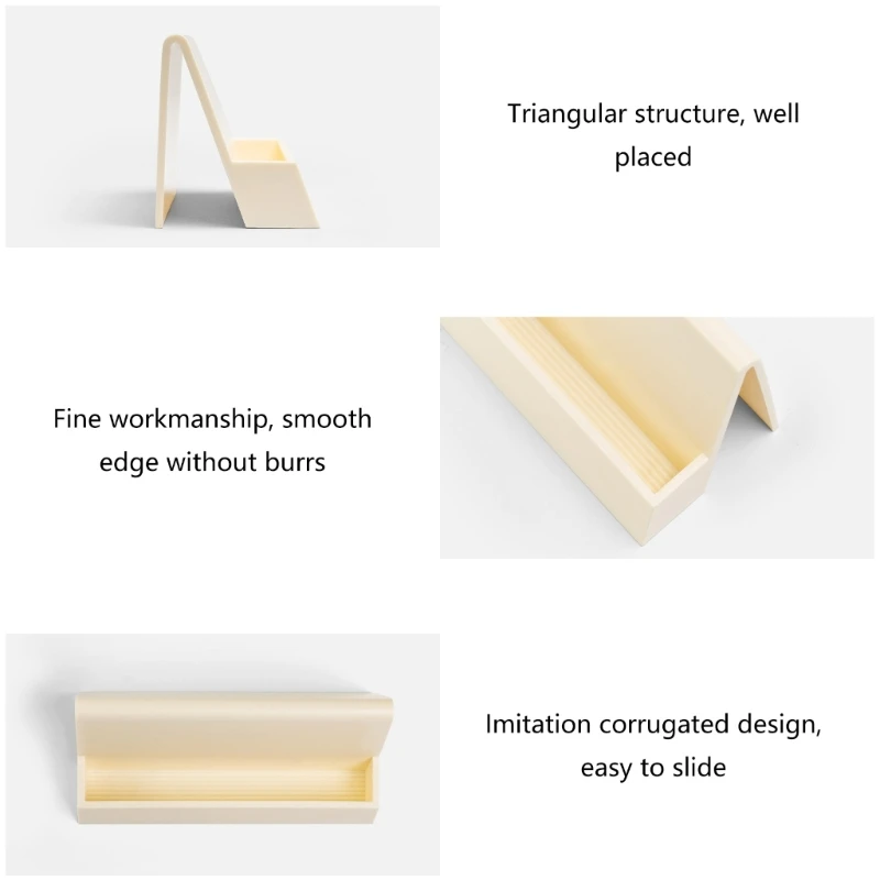 3Pcs 플라스틱 명함 홀더 플라스틱 명함 스탠드 이름 카드 주최자 홀더 스탠드 사무실 수조