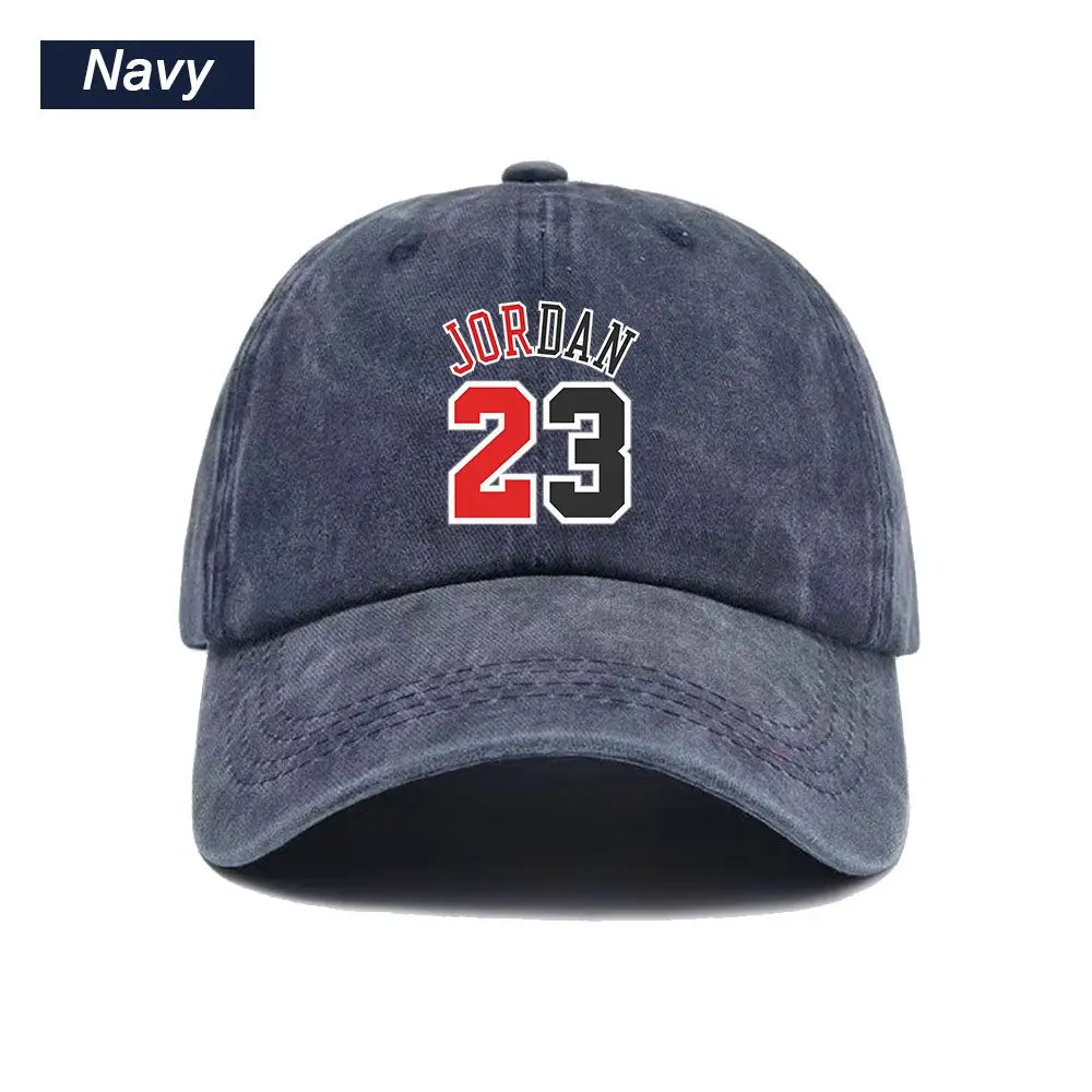 Vintage Washed Baseball Cap Star Goat #23 Fans Jordan Print Graphic Unisex Streetwear Casual Trucker Style Summer Cotton Sun Hat view 3