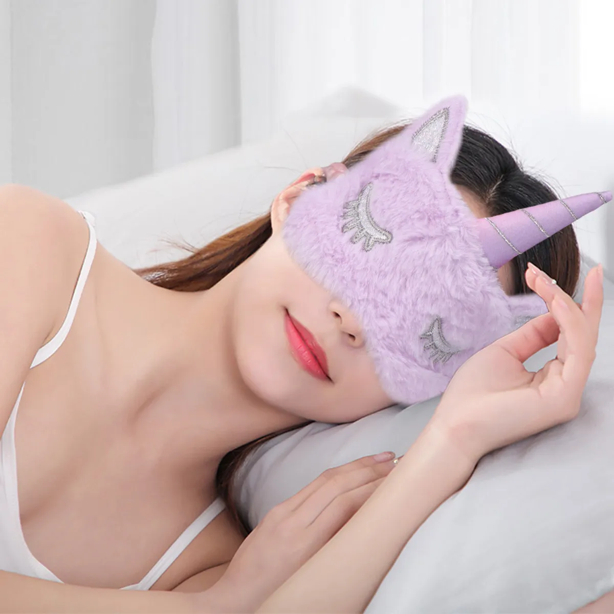 Pattern Lightproof Eye Mask Blackout Sleeping Cover for Light Sensitive Sleepers Comfortable Soft Fabric