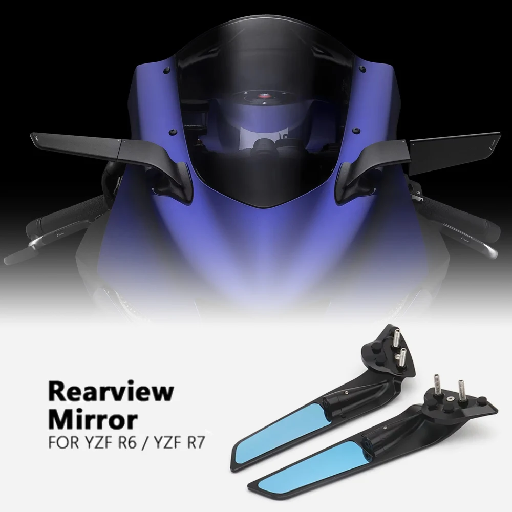 

Motorcycle Accessories Rearview Side Mirrors 360° Rotatable For YAMAHA YZF R6 r6 2017-2020 YZF R7 r7 2021-2023