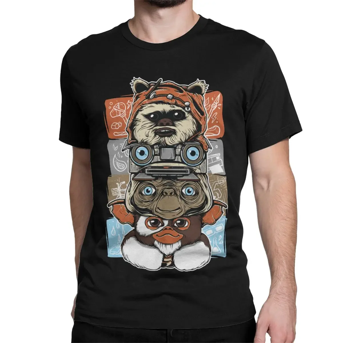 T-Shirts Men Women Gremlins Gizmo  Gremlin Casual 100% Cotton Tees O Neck Short Sleeve T Shirts Original Clothing