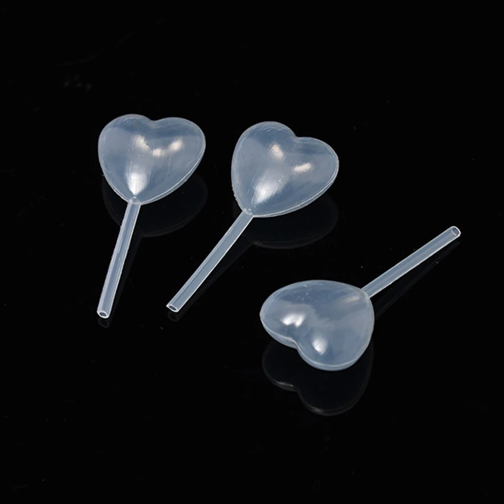 

150pcs Love Straw Heart Shape 4ML Plastic Pipettes Mini Dropper for Cake Dessert Injection Baking Tools Ice Cream Waffles