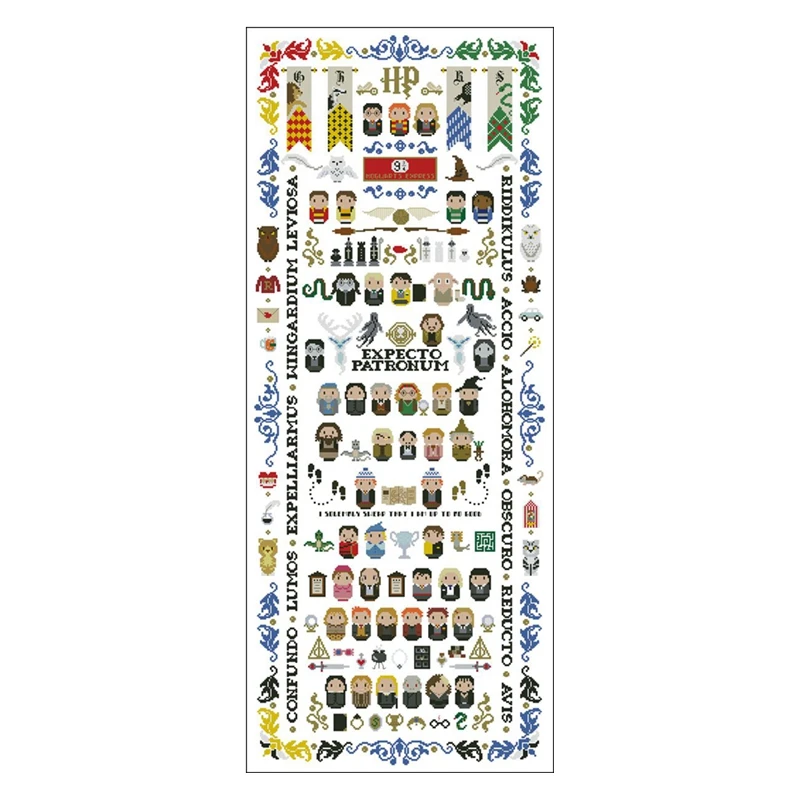 

The cross-stitch kit DIY embroidery toolkit is available with optional printed handcrafted intersection point kits and saga cart