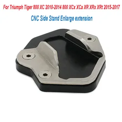 Motorcycle Kickstand For Triumph Tiger 800 XC 2010-2014 800 XCx XCa XR XRx XRt 2015-2017 CNC Side Stand Enlarge extension