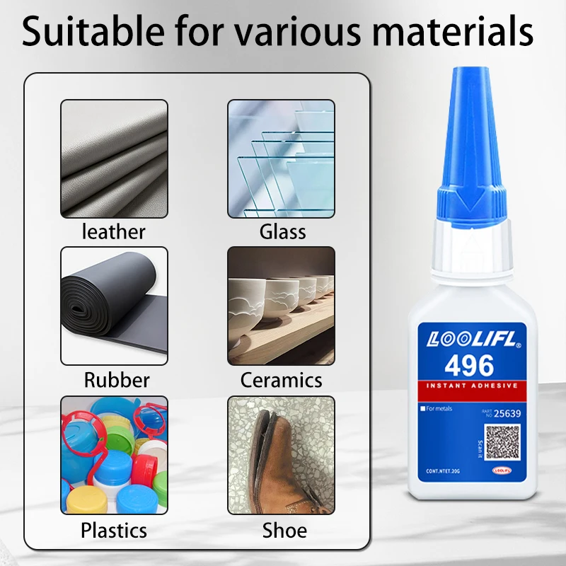 LOOLIFL — супер мгновенный клей, пятисекундное склеивание, водонепроницаемость и различные профессиональные клеи, обеспечивающие большие варианты.