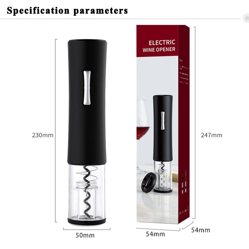 Electric Red Wine Opener for Red Wine Foil Cutter Automatic Bottle Opener with Storage Kitchen Accessories Gadgets Bottle Opener