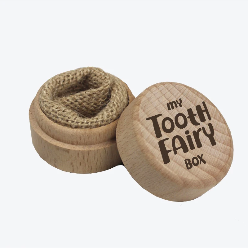 

Personalized Tooth Fairy Box Wooden Engraving Gifts for Kids Daughters Baby Box Gift First Teeth Souvenirs for Kids