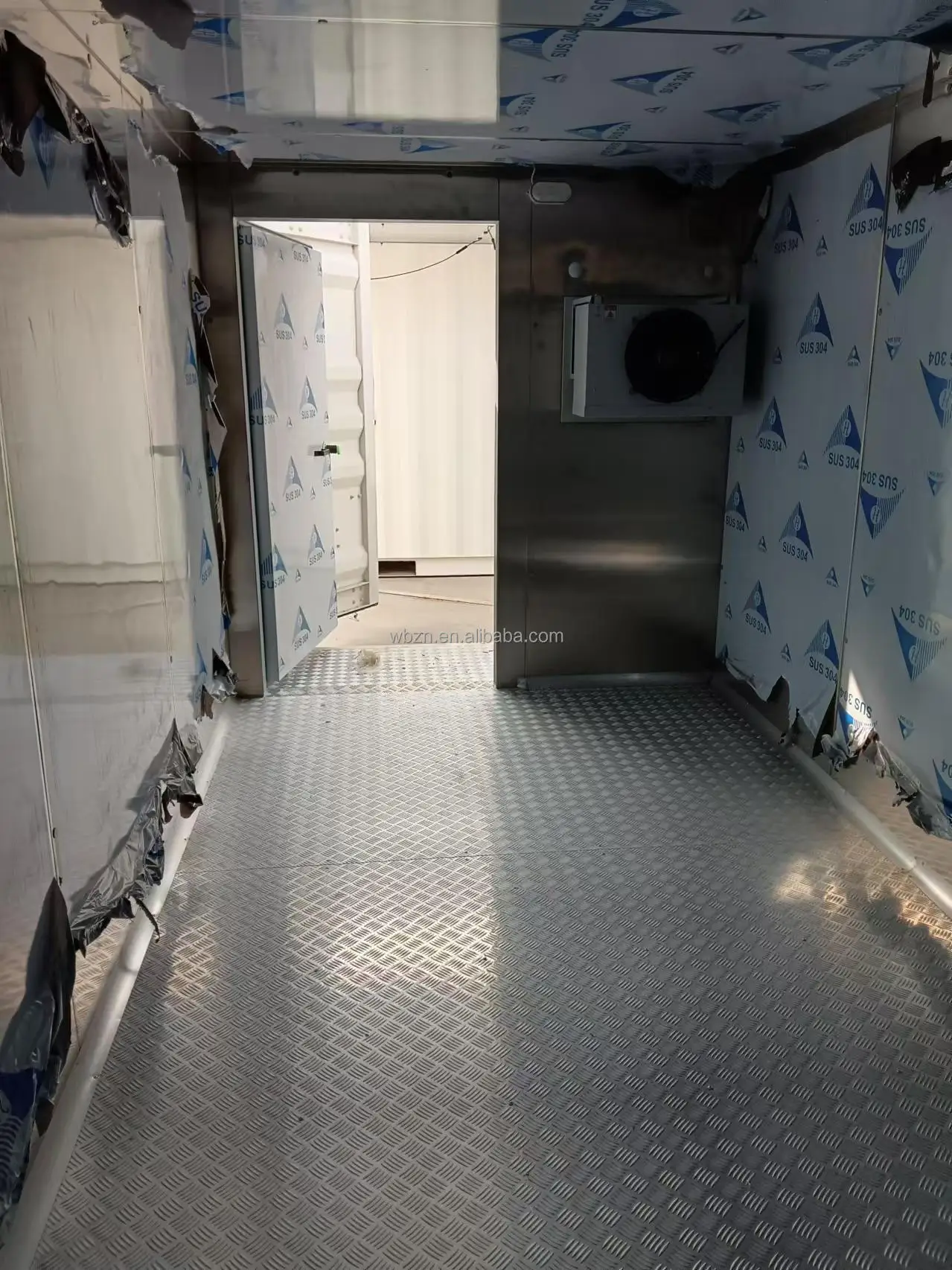 Congelatore di alta qualità per carne di pesce, conservazione frigorifera, stanza refrigerata, contenitore Reefer da 20 piedi 40 piedi con pannelli solari 220 V/380 V disponibile