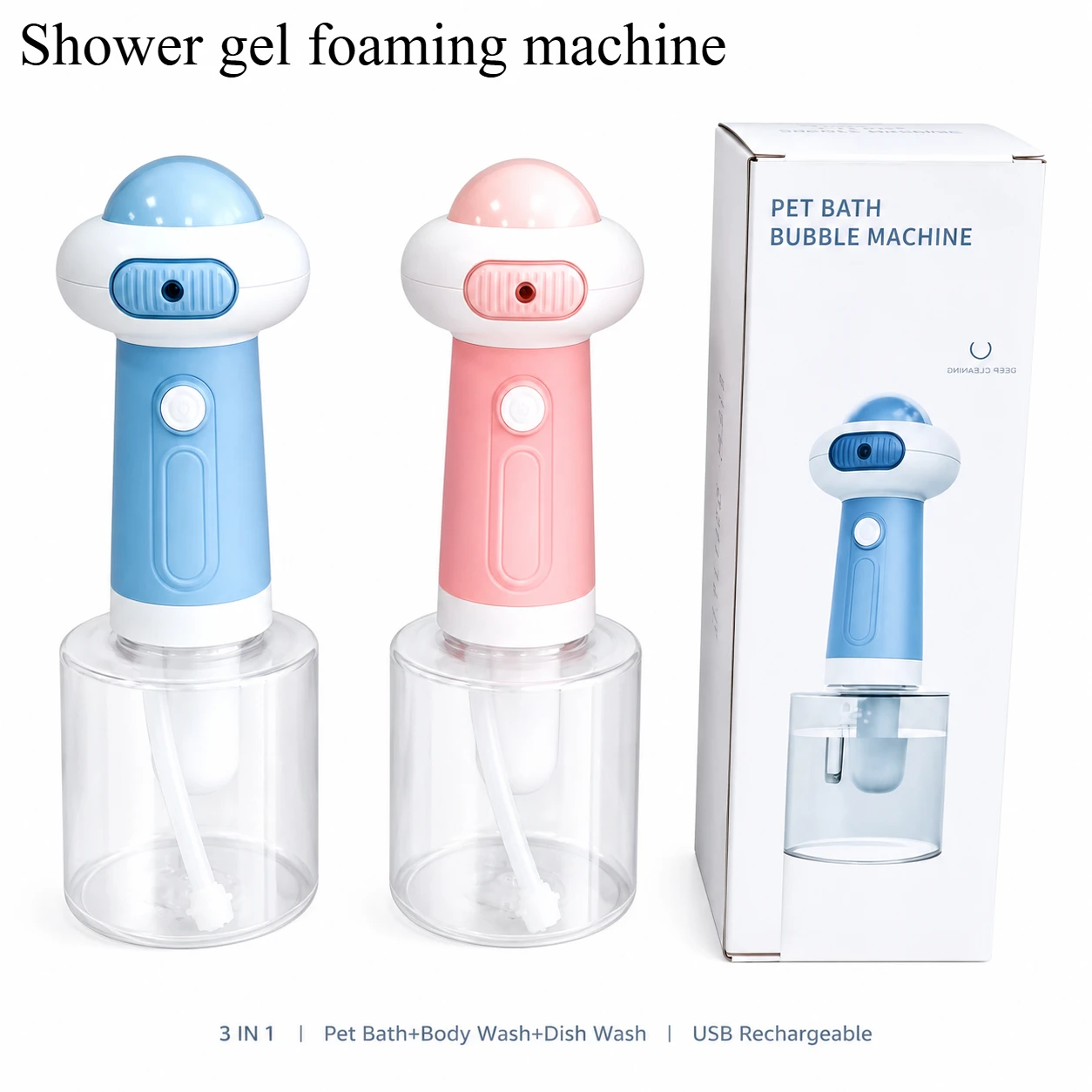 Household Smart Shower Gel Foaming Machine Bathroom and Kitchen Special Foaming Machine Cat and Dog Bath Bubble Machine