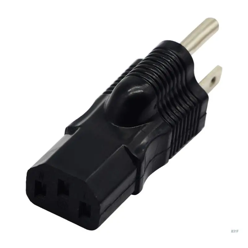 3-poliger USA-C13-auf-5-15P-Stecker, Netzadapter, Standard-Computer-Netzteil