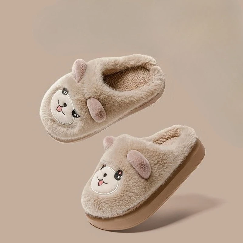 

Kids Winter Warm Cotton Slippers Boys Girls Indoor Thick Home Shoes Non Slip Dirt Resistant 2026 New Design
