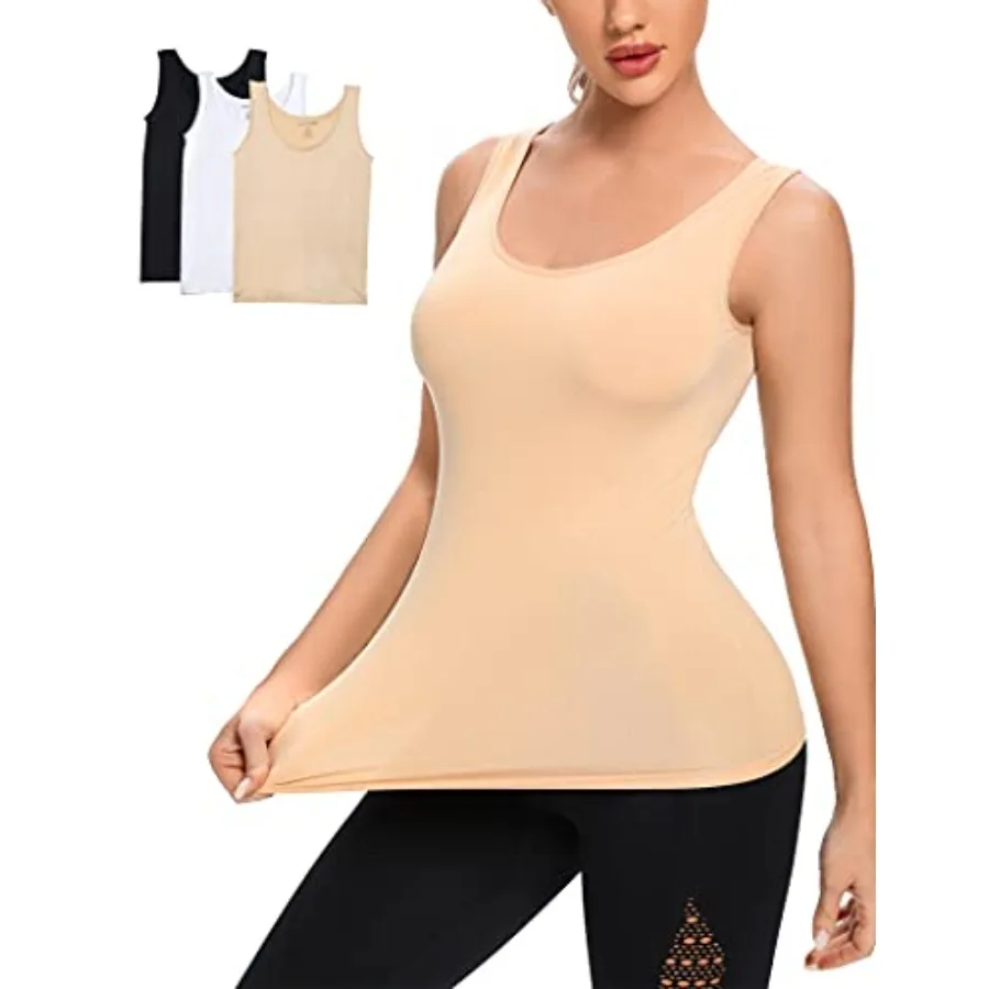 

Womens Tank Tops Seamless Gray Nude