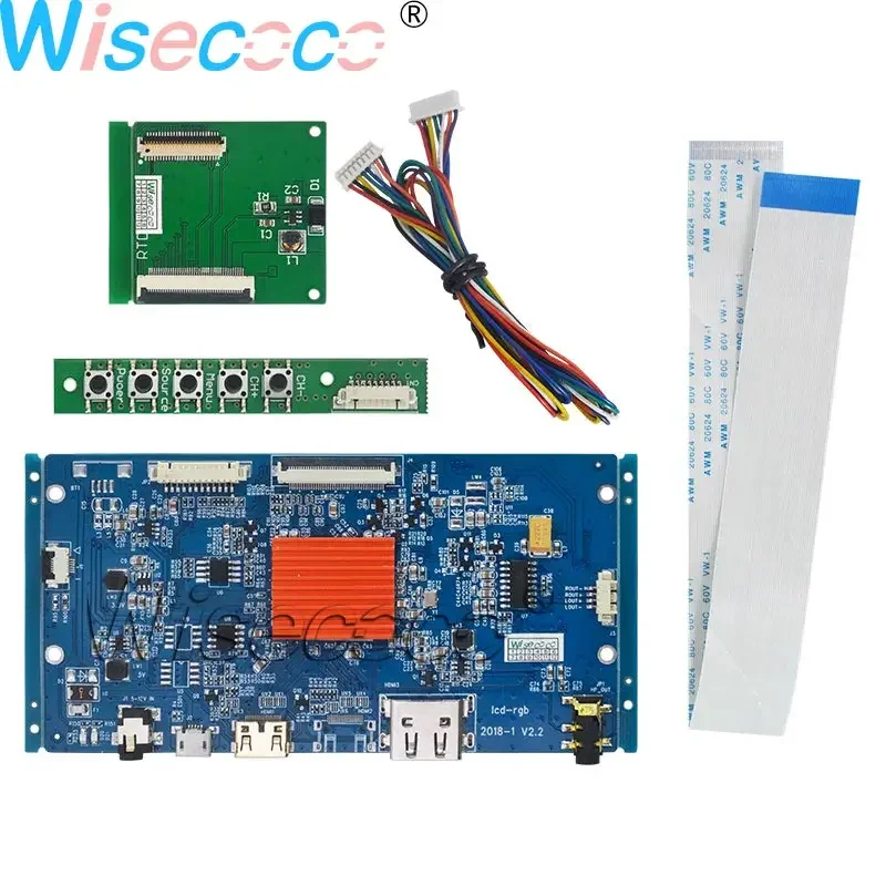 Wisecoco 9.7 Inch 2K 2048*1536 IPS Screen LCD Module Touch Panel Audio Control Board For Raspberry Pi LP097QX1 SPA1 SPC1