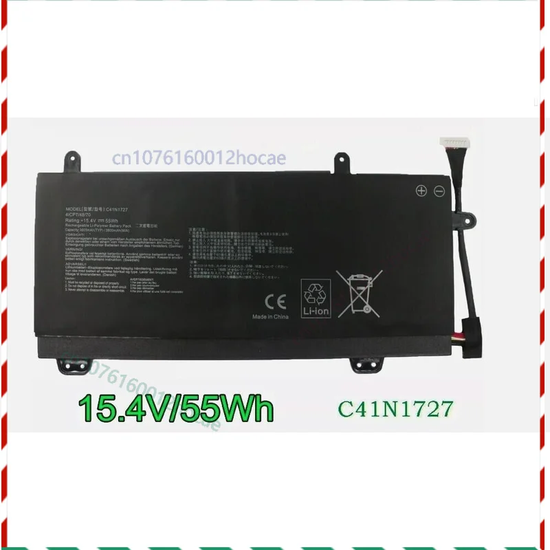 

Новый аккумулятор 15,4 В 55 Втч C41N1727 для ASUS ROG GM501GM GM501GS GU501GM GU501 GM501 Быстрая доставка