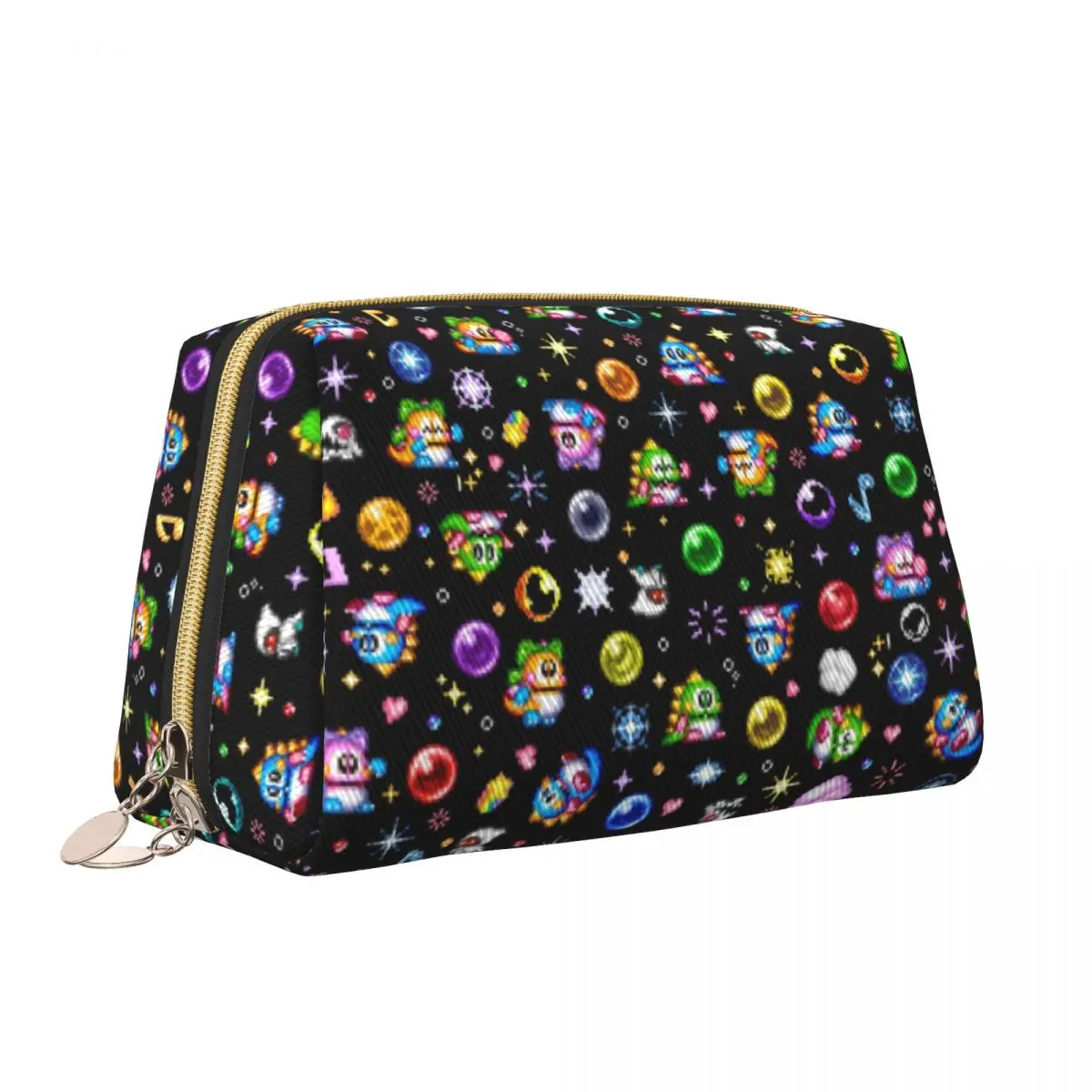 Cute Arcade Games Bubbles Bobble Travel Toiletry Bag Women Makeup Cosmetic Organizer Beauty Storage Dopp Kit