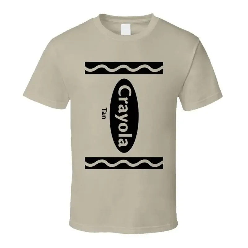 Tan Color Crayon Funny Halloween Group Costume T Shirt