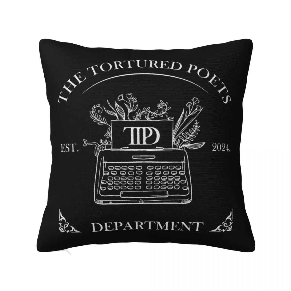 TTPD Music Pillow Case The Tortured Poets Department Cushion Covers Custom Zippered Decorative Pillowcase for Home 18