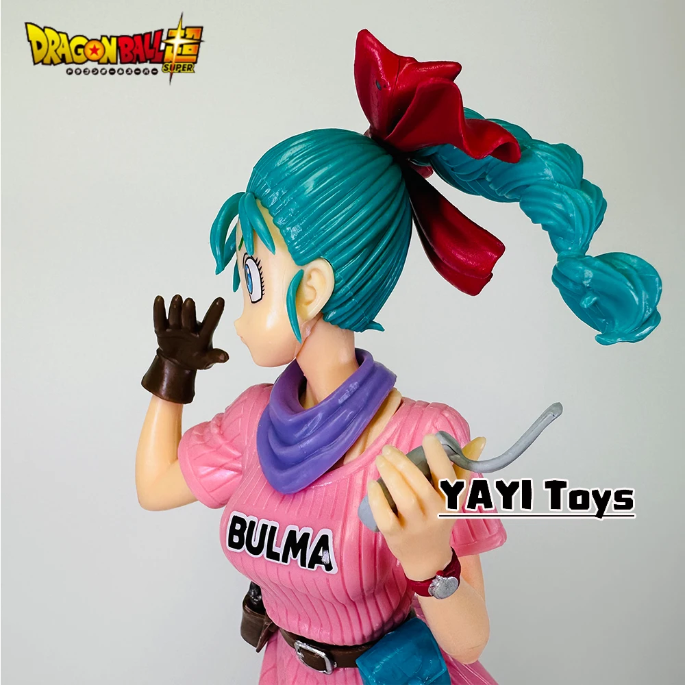 25cm Anime Dragon Ball Z Bulma Anime Figur PVC Actionfigur Niedliche Statue Modell Figurine Sammlerstück Puppen Spielzeug Geschenke – Detail 2