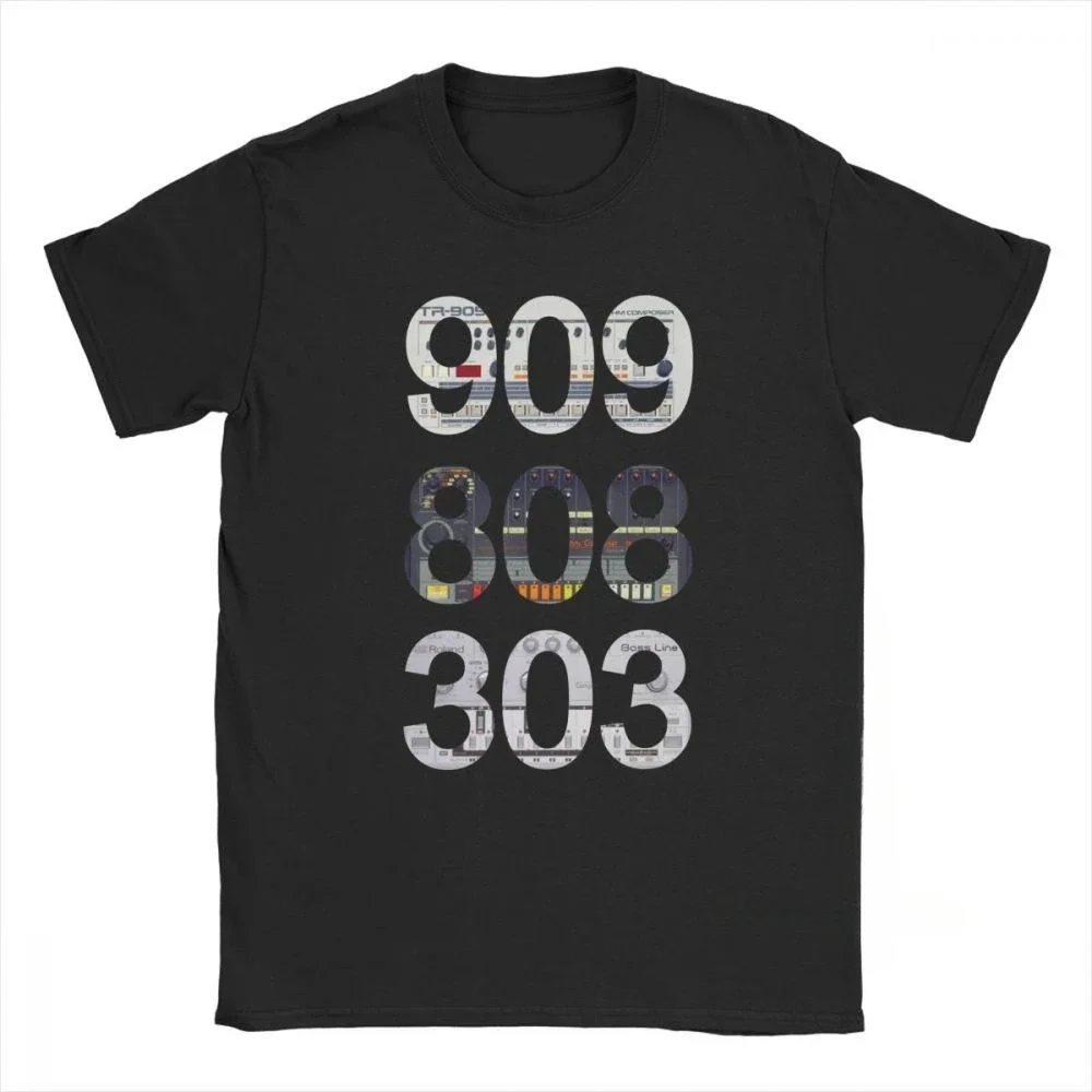 Classic Synth Drum Machine Png Roland 909 808 303  TShirt Unisex Style Shirts for Women Man Brand Tops Popular T Shirts