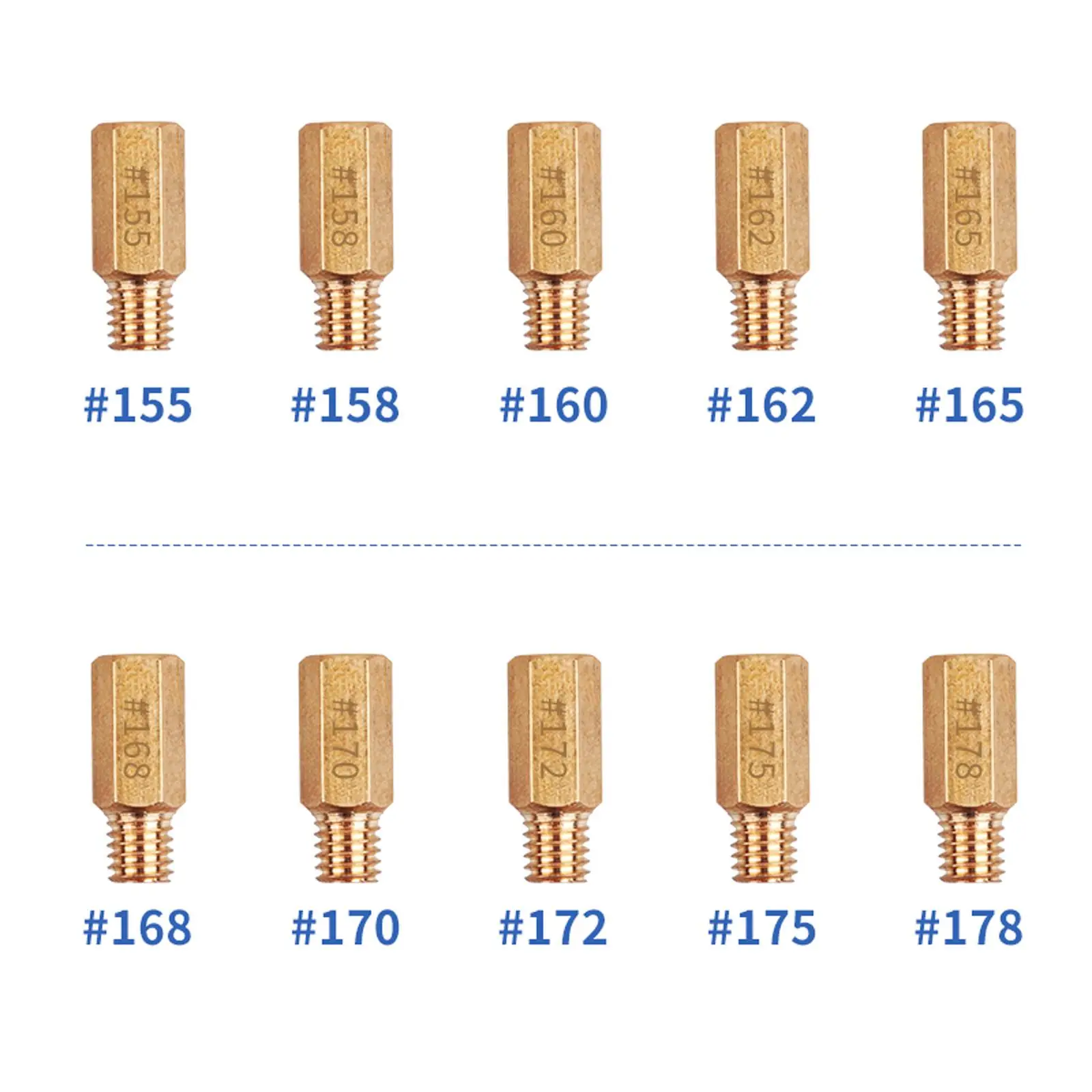 30x Slow Jets Supplies Easy to Install Carburetor Main Jets Accessories for 125cc 150cc 200cc Pwk Cvk PE Oko Koso Stage 6