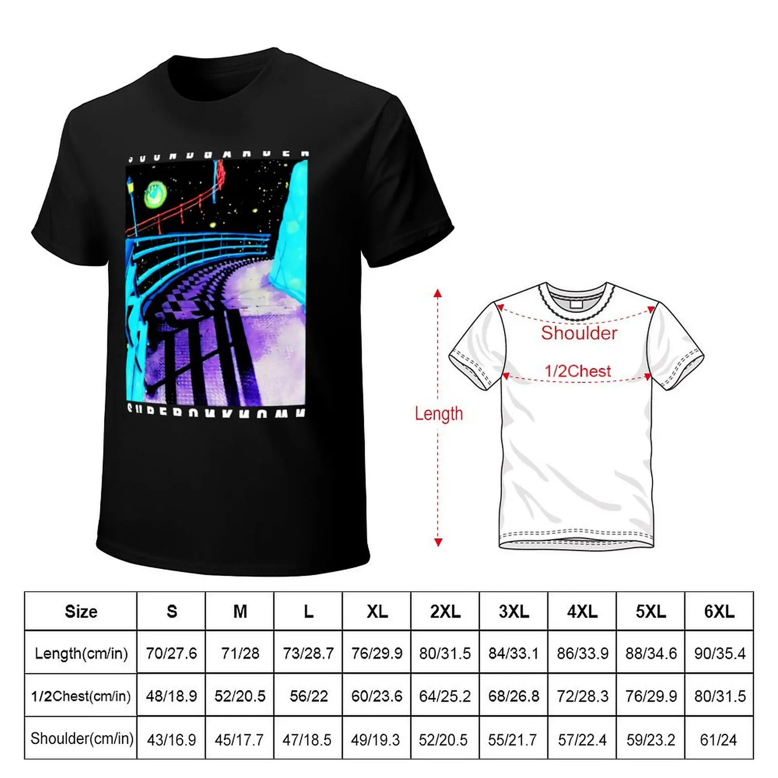 SOUNDGRDN Superunknown T-Shirt Sweat Resistant Workout Tee Shirt