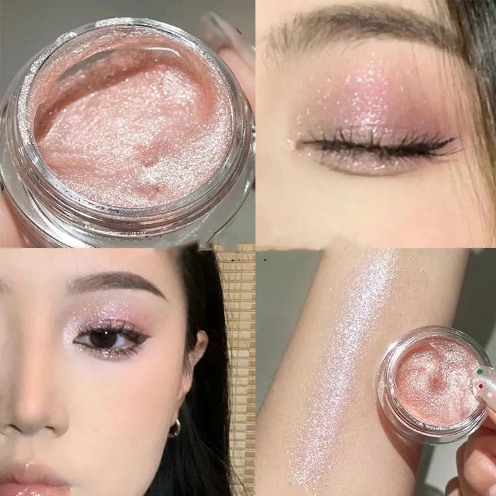 พาเลทอายแชโดว์กลิตเตอร์ส่องประกาย ใช้งานง่าย ติดทนนาน ไฮไลท์เตอร์แบบแป้งแต่งตา ช่วยให้ดวงตาดูสว่างขึ้น เครื่องสำอาง