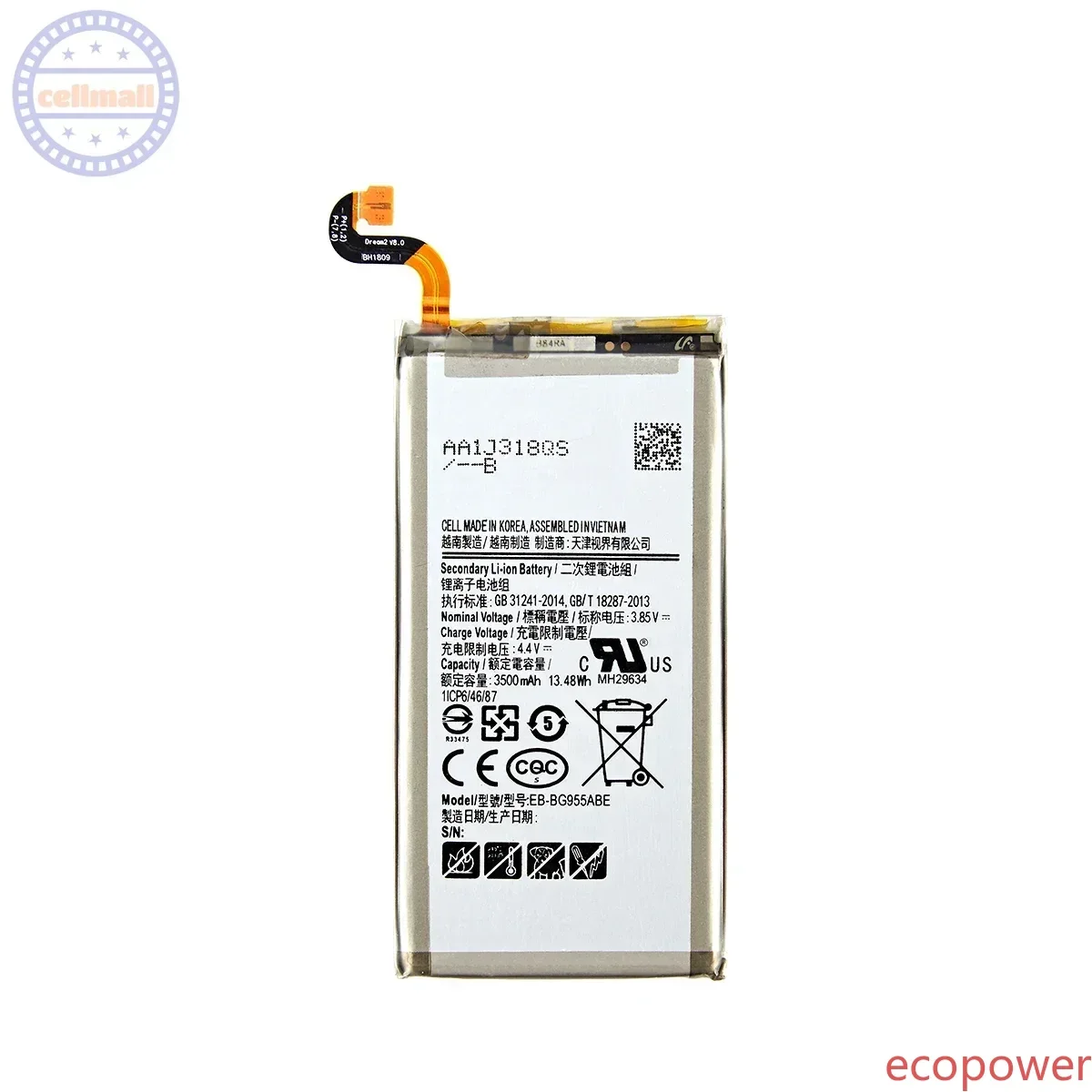 3500mAh Brand New Battery EB-BG955ABA EB-BG955ABE For Samsung Galaxy S8 Plus+ G9550 G955 G955F/A G955T G955S G955P +Tools