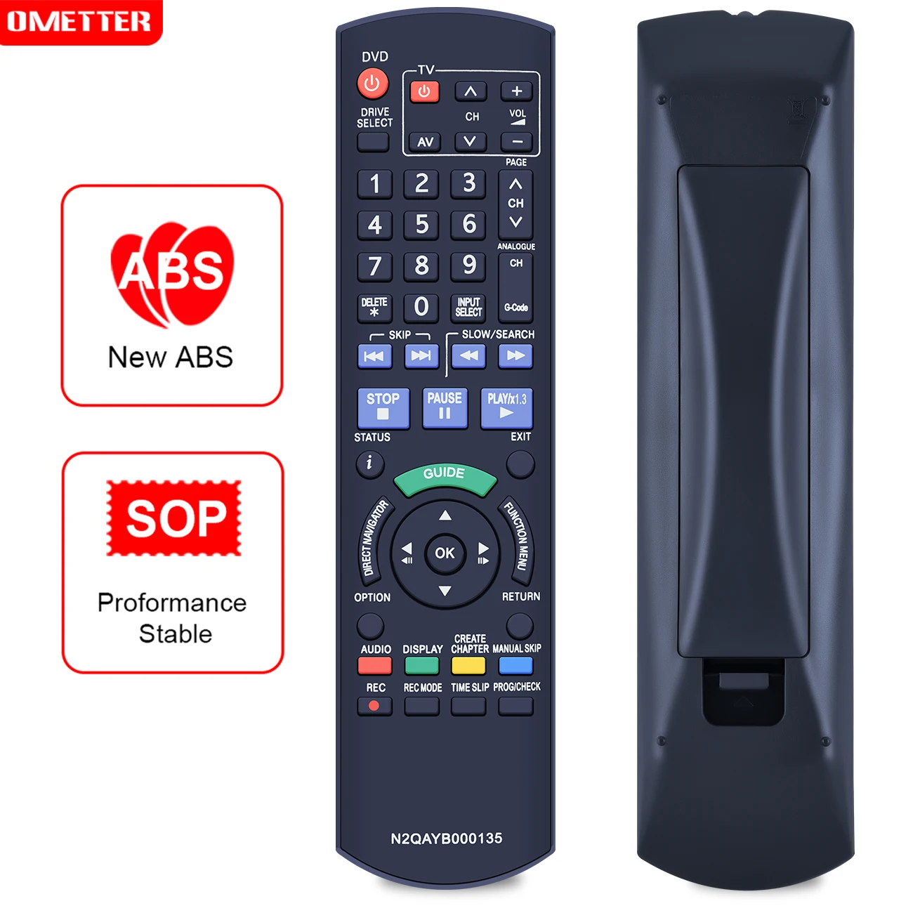 

ORIGINAL REMOTE CONTROL N2QAYB000135 FOR PANASONIC BLU-RAY DISC DMR-EX87GN,DMR-EX88GN,DMREX77,DMREX78,DMREX87,DMREX88, DMREX77GN