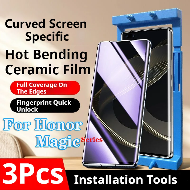 Magic5Pro Privacy Curved Screen Protector For Honor Magic6 Pro Lite Ceramic Film Anti-Peeping Magic4Pro Magic3Pro 3Ultra Soft