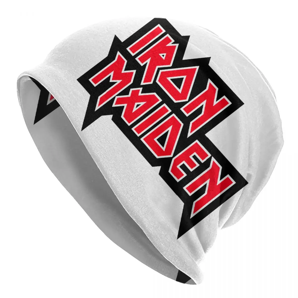 Skullies Beanies Adult Unisex Fashion Elastic Beanie Hats I-Irons-band Bonnet Hats 2024 Maidens  Spring Kpop Graphic Caps