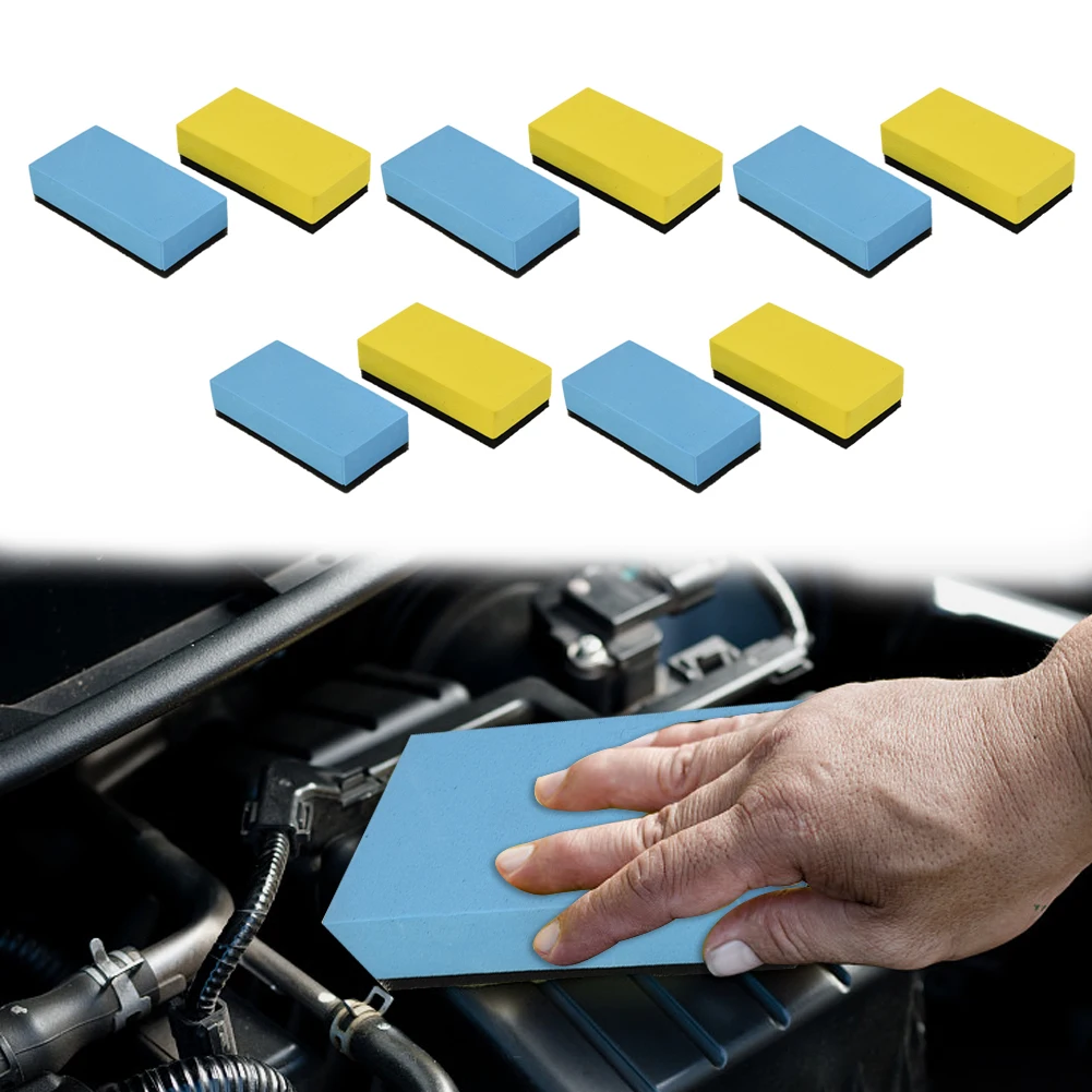 Automotive Care & Detailing Polishing Sponge Polishing Sponge 10Pcs Accessories Black Glass Replacement Sponge