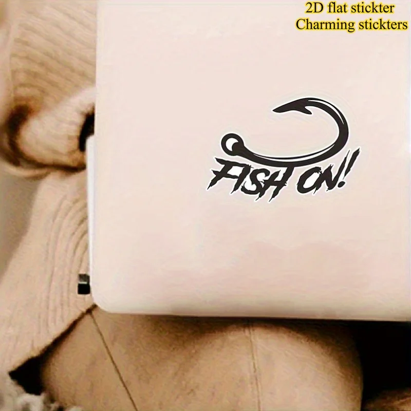 Creative Waterproof Fish Hook Stickers for 2D Flat Surfaces, Perfect for Cars, Laptops, Walls, And Bumpers