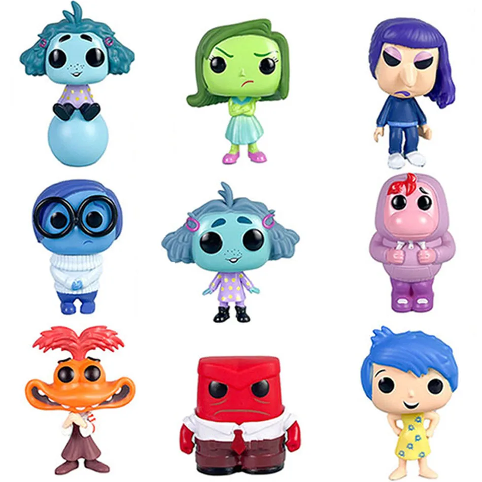 10 cm Inside Out 2 Funko Pop Anime Figur Spielzeug puppe Dekoration PVC modell Figur für kinder Geburtstag Weihnachten Spielzeug geschenk