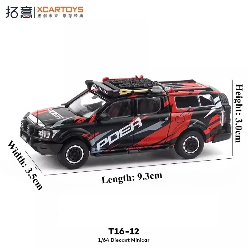 XCARTOYS 1/64 T16-12 Veicolo a motore in lega Pressofuso in metallo Bambini Regalo di Natale Giocattoli per ragazzi Regalo di compleanno Decorazioni da collezione per adulti