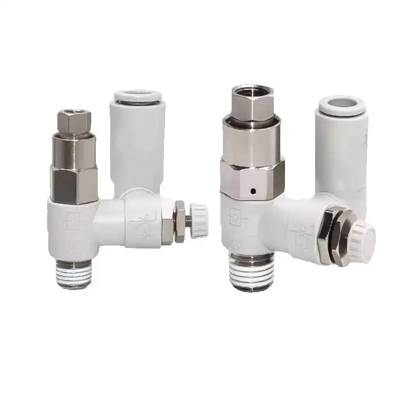 

1PC SMC Pilot Speed Regulating Throttle Valve Asp/Asd330f/430/530/630F-01-02-03-06-08-10S