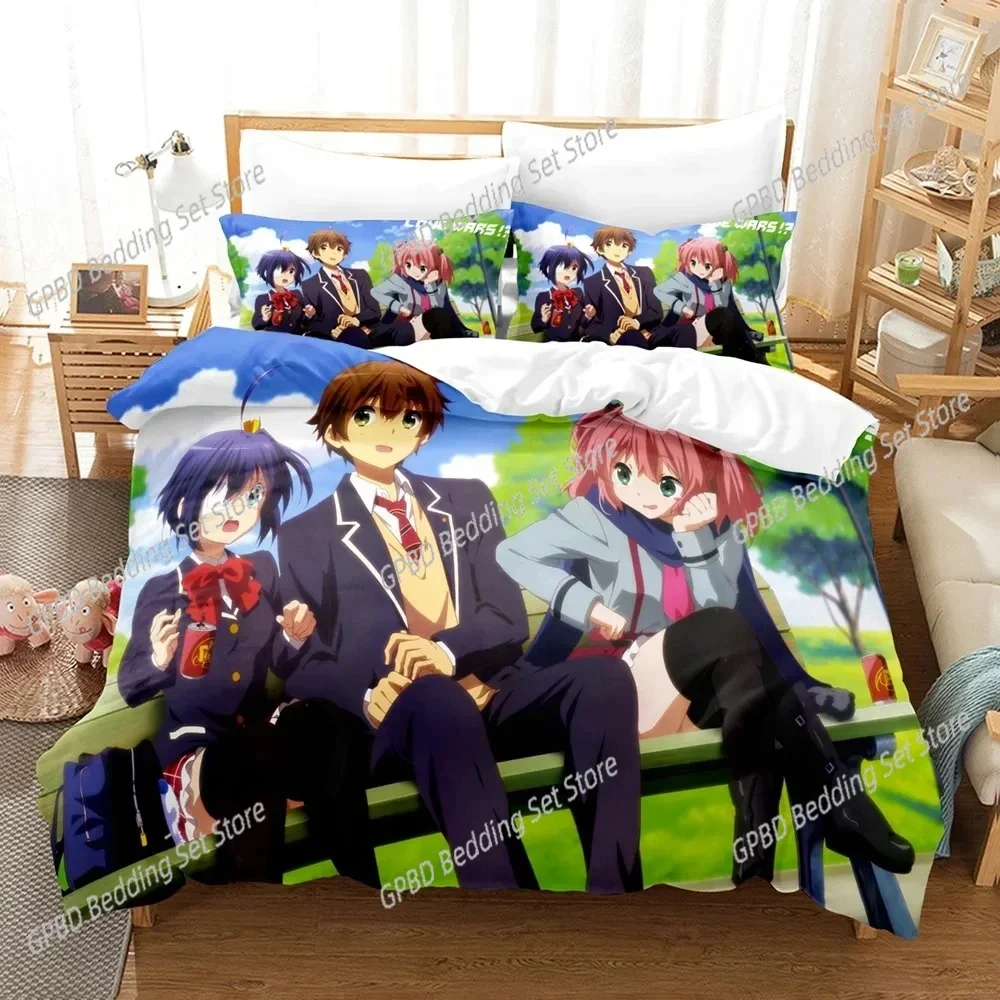 

Anime Love, Chunibyo & Other Delusions Bedding Set Bedroom Soft Modern Bedspreads Comefortable Duvet Cover Quilt Pillowcase