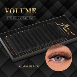 Orchid Beauty High Quality 16Rows 8-15mm Length Faux Mink Eyelashes Individual Eyelash Lashes Soft Eyelash Extension