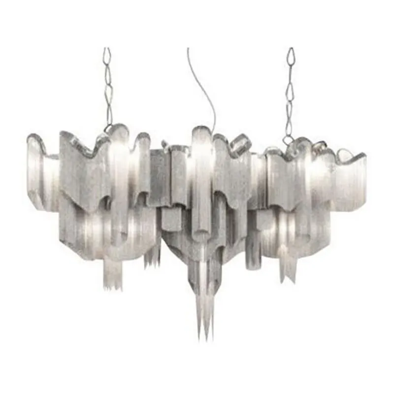 

Postmodern, minimalist, artistic, wavy, luxurious, chandelier lamp, living room