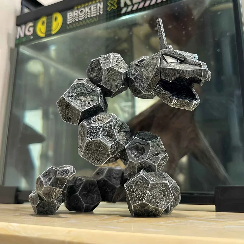 1/20 animal de estimação pokemon onix ação gk figura grande rock cobra bolso monstros coleção modelo ornamento estátua brinquedo personalizado presente