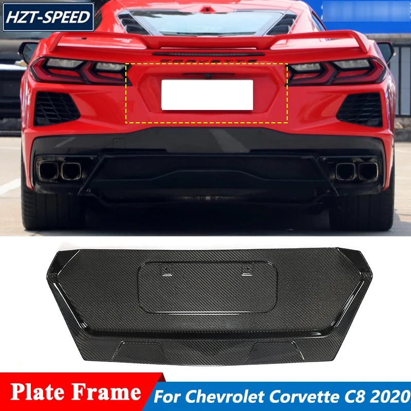 

Высококачественная рамка номерного знака из углеродного волокна для Chevrolet Chevy Corvette C8 2020 дюймов