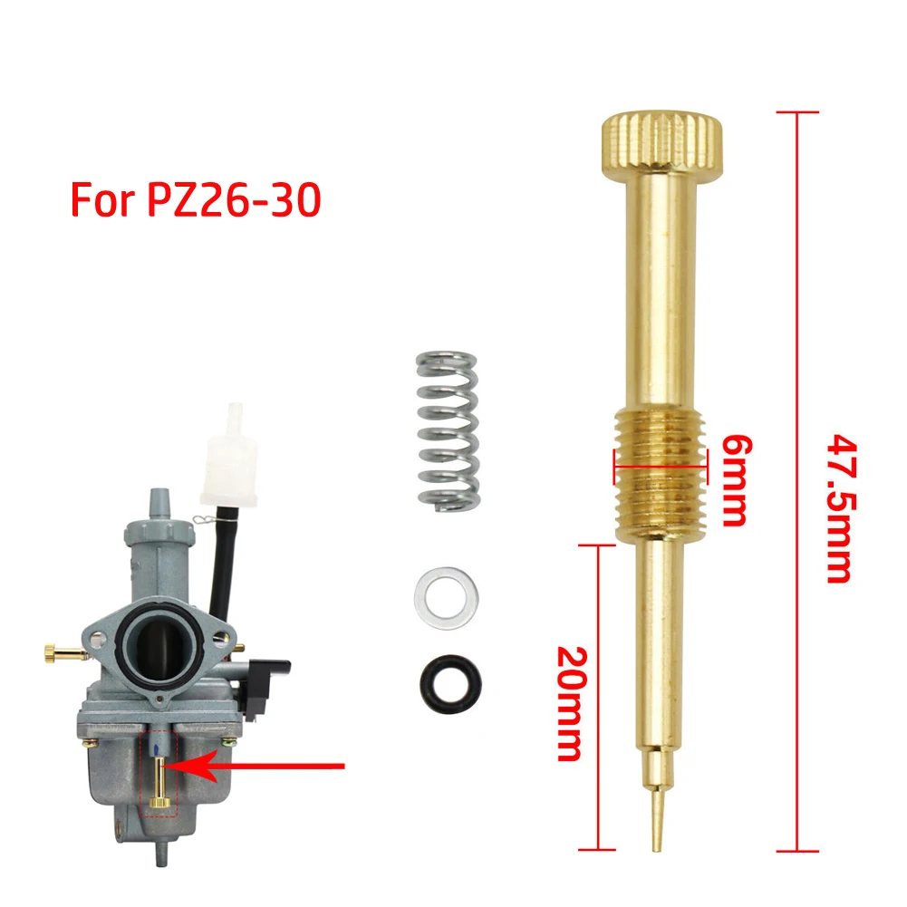 

Carburetor Modified Extended Air Fuel Mixture Screw Kit Motorcycle Mixture Screw Kits For PZ26 PZ27 PZ30