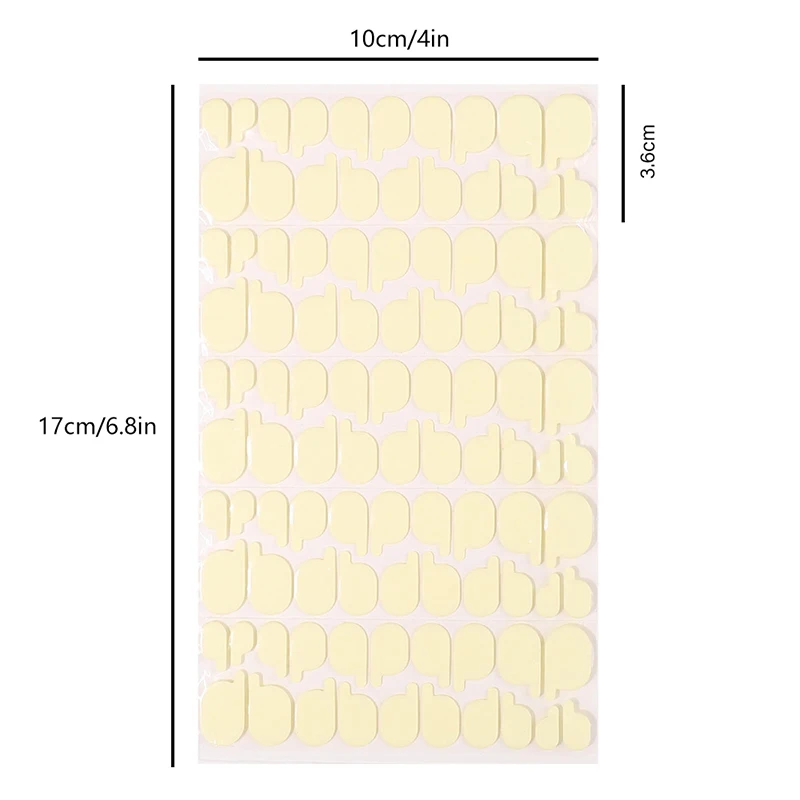 1 лист, двусторонняя клейкая лента-желе для маникюра